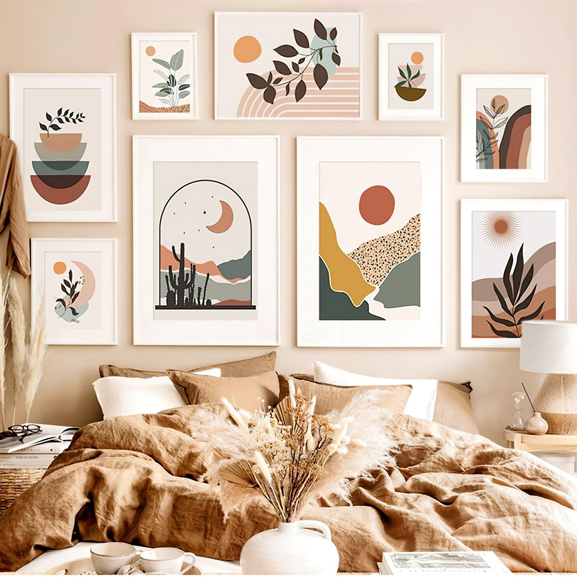 abstract-style-leavesrainbow-wall-artwall-decorliving-simply-house-685992