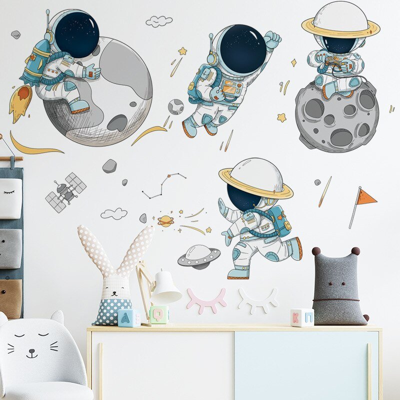 astronaut-wall-stickerschildrensliving-simply-house-202658 Children's Astronaut Wall Stickers - Living Simply House