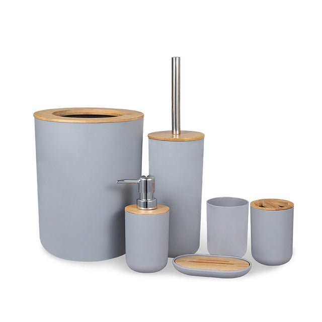 bamboo-bathroom-set-6pcbathroom-accessoriesliving-simply-house-264715 Bathroom Accessories Bamboo Bathroom Set (6Pc) - Living Simply House