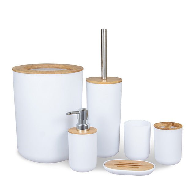 bamboo-bathroom-set-6pcbathroom-accessoriesliving-simply-house-849977 Bathroom Accessories Bamboo Bathroom Set (6Pc) - Living Simply House
