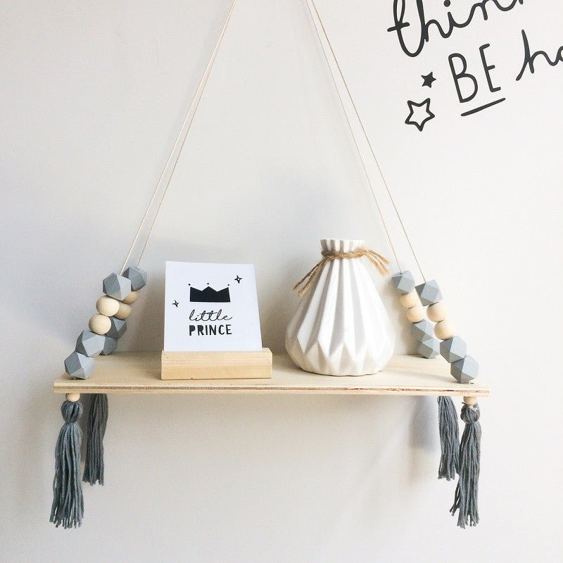 beaded-hanging-wooden-shelfchildrensliving-simply-house-147955 Children's Beaded Hanging Wooden Shelf - Living Simply House