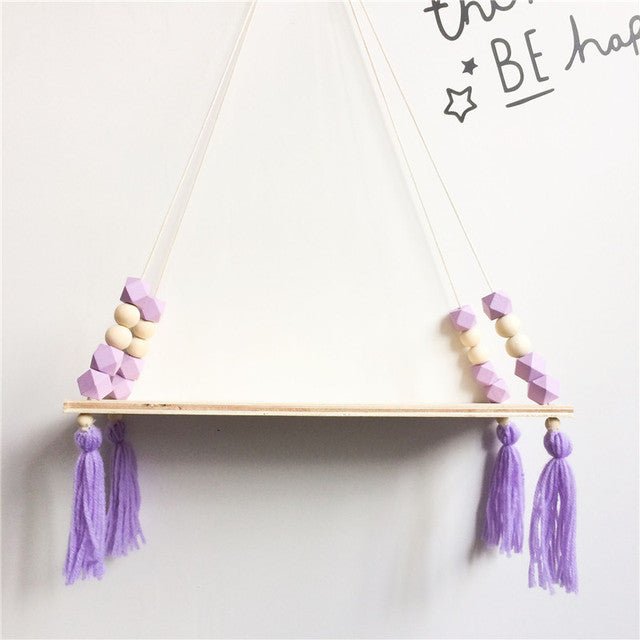 beaded-hanging-wooden-shelfchildrensliving-simply-house-233676 Children's Beaded Hanging Wooden Shelf - Living Simply House