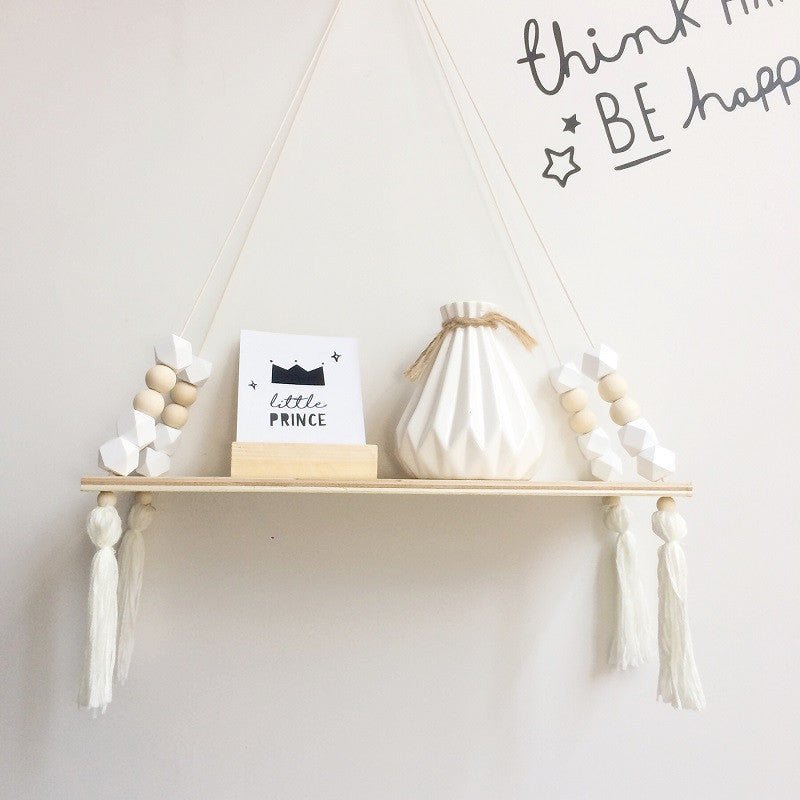 beaded-hanging-wooden-shelfchildrensliving-simply-house-617262 Children's Beaded Hanging Wooden Shelf - Living Simply House
