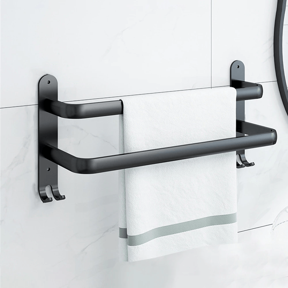 black-metal-bathroom-towel-railbathroom-accessoriesliving-simply-house-404709 Bathroom Accessories Black Metal Bathroom Towel Rail - Living Simply House