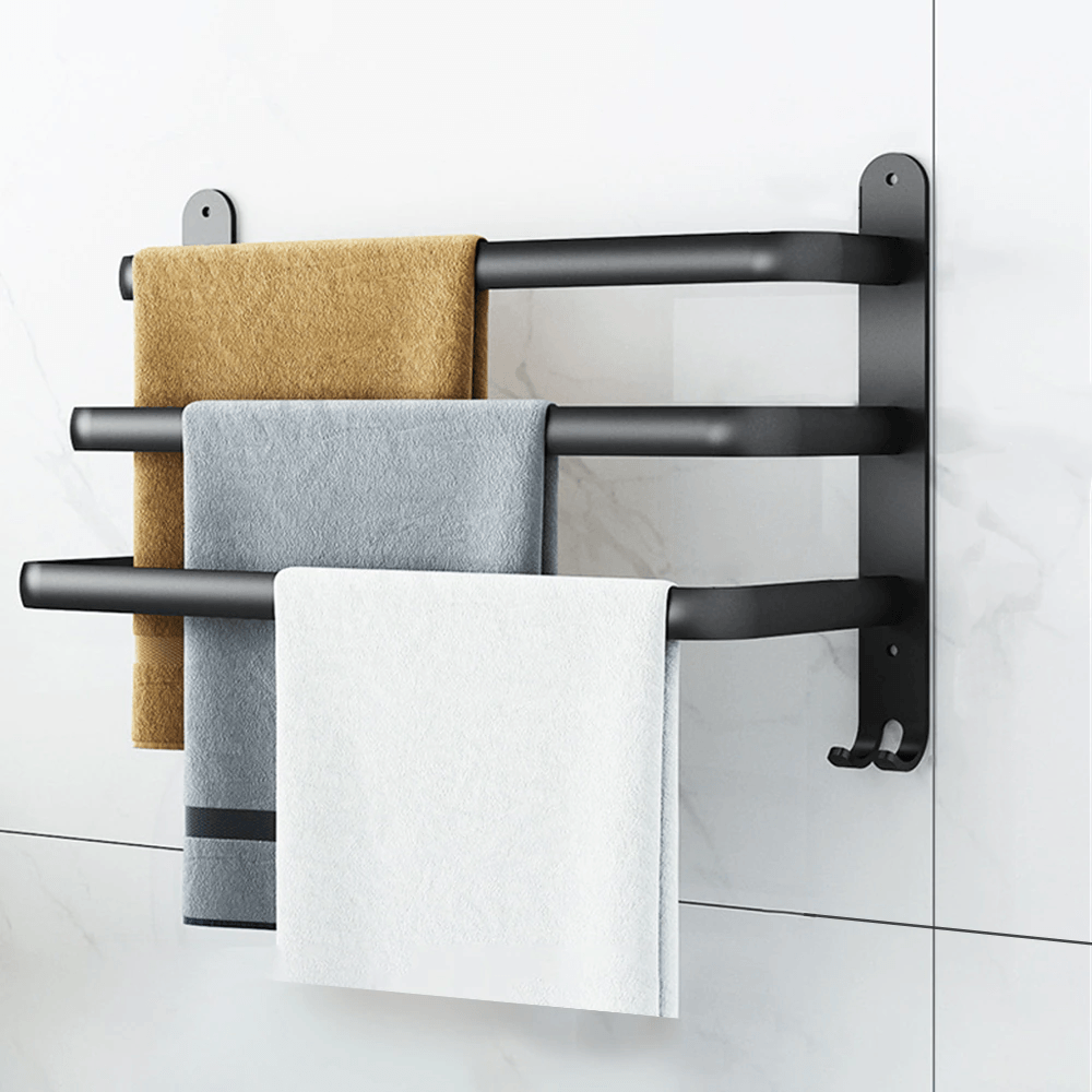 black-metal-bathroom-towel-railbathroom-accessoriesliving-simply-house-524649 Bathroom Accessories Black Metal Bathroom Towel Rail - Living Simply House