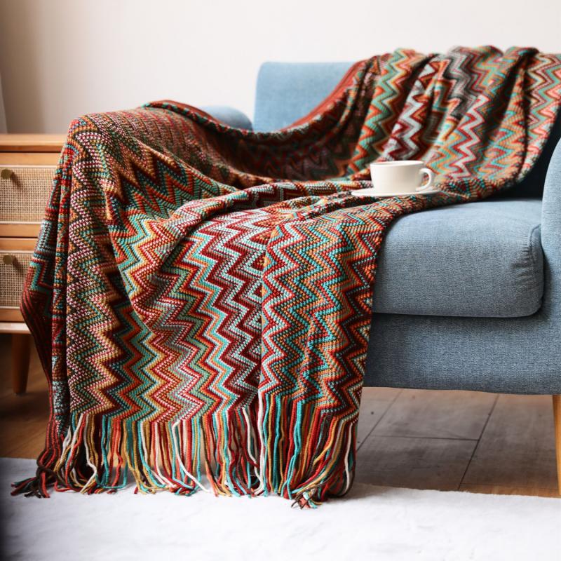 bohemian-knitted-striped-blanketblankets-and-throwsliving-simply-house-232866