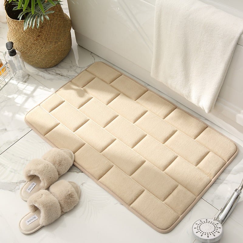 brickwork-pattern-bathroom-matbath-and-shower-matsliving-simply-house-310497 Bath and Shower Mats Brickwork Pattern Bathroom Mat - Living Simply House