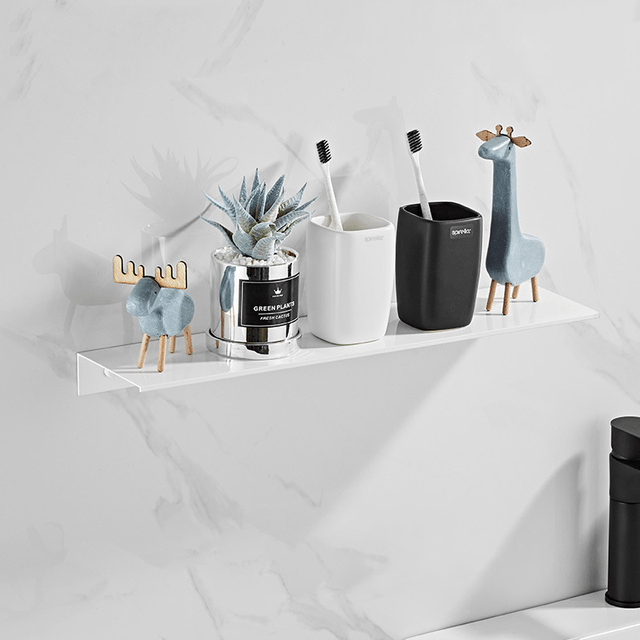 brushed-aluminum-bathroom-shelvesshelvingliving-simply-house-319950 Shelving Brushed Aluminum Bathroom Shelves - Living Simply House