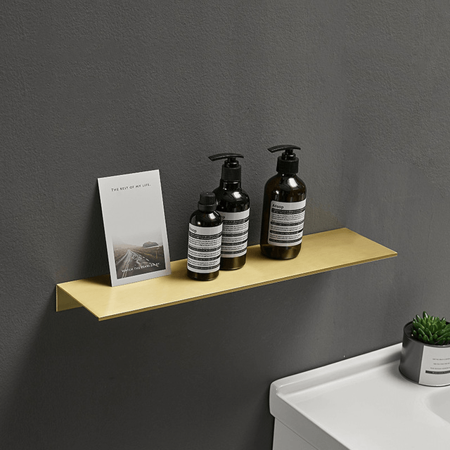 brushed-aluminum-bathroom-shelvesshelvingliving-simply-house-505601 Shelving Brushed Aluminum Bathroom Shelves - Living Simply House
