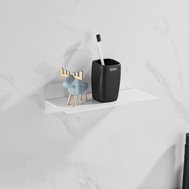 brushed-aluminum-bathroom-shelvesshelvingliving-simply-house-799797 Shelving Brushed Aluminum Bathroom Shelves - Living Simply House