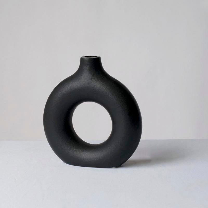 ceramic-donut-vasevaseliving-simply-house-625023 Vase Ceramic Donut Vase - Living Simply House