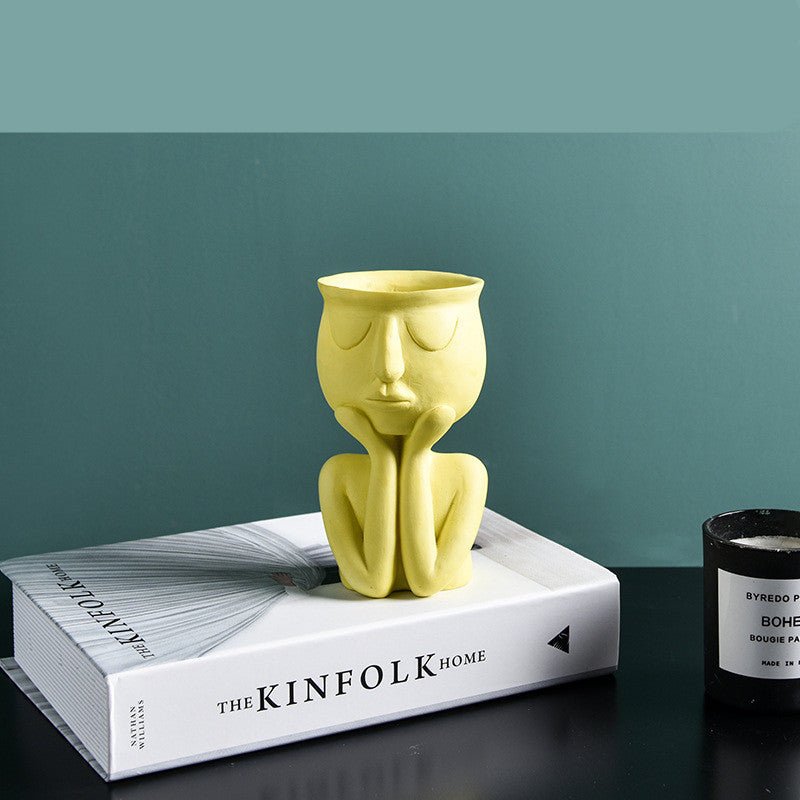character-portrait-flower-potplantersliving-simply-house-806402 Planters Character Portrait Flower Pot - Living Simply House
