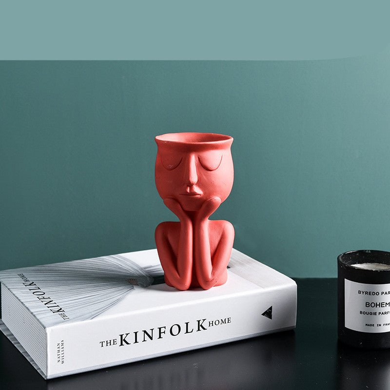 character-portrait-flower-potplantersliving-simply-house-933121 Planters Character Portrait Flower Pot - Living Simply House