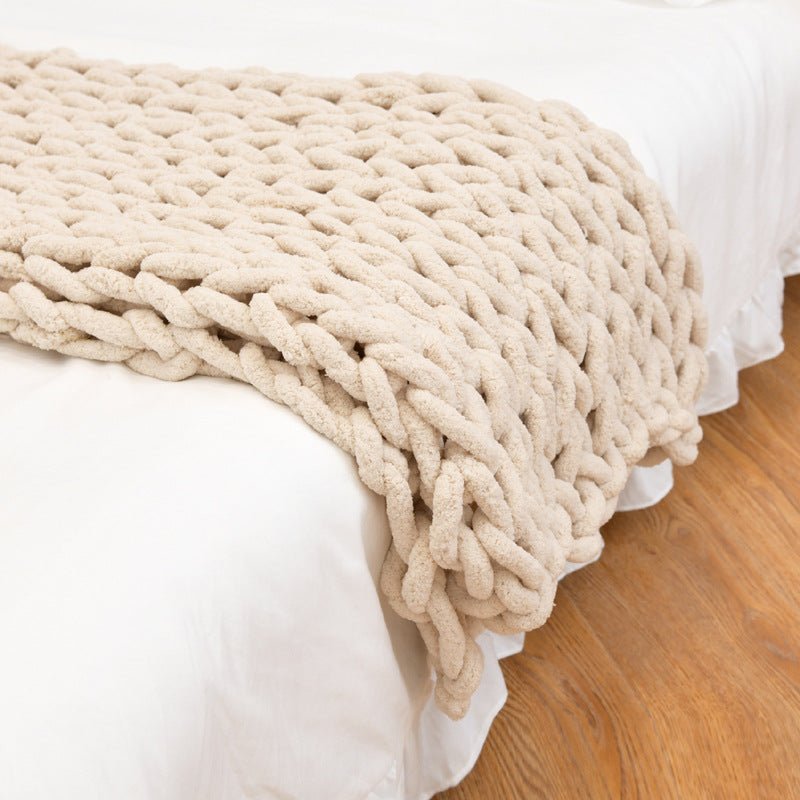chunky-knitted-blanketblankets-and-throwsliving-simply-house-427727 Blankets and Throws Chunky Knitted Blanket - Living Simply House