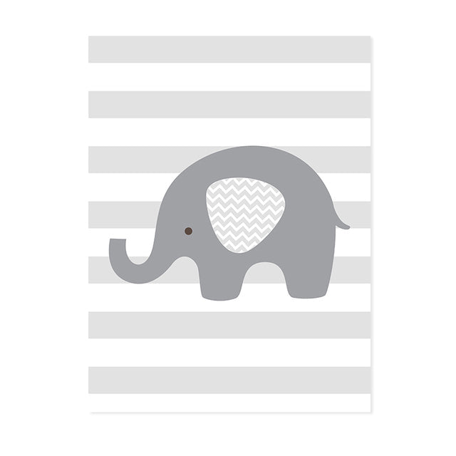 elephant-wall-printschildrensliving-simply-house-106358 Children's Elephant Wall Prints - Living Simply House