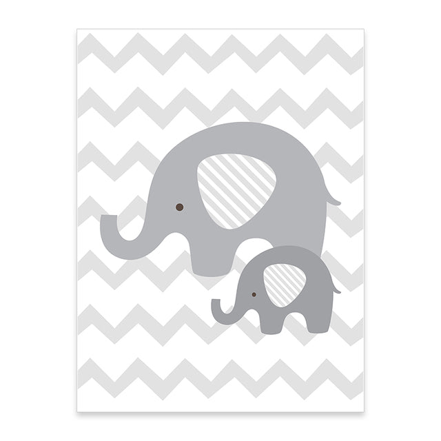 elephant-wall-printschildrensliving-simply-house-574559 Children's Elephant Wall Prints - Living Simply House