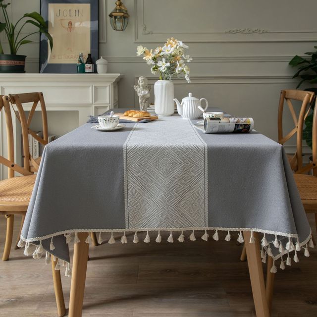 geometric-cotton-tableclothtableclothliving-simply-house-721254 Tablecloth Geometric Cotton Tablecloth - Living Simply House