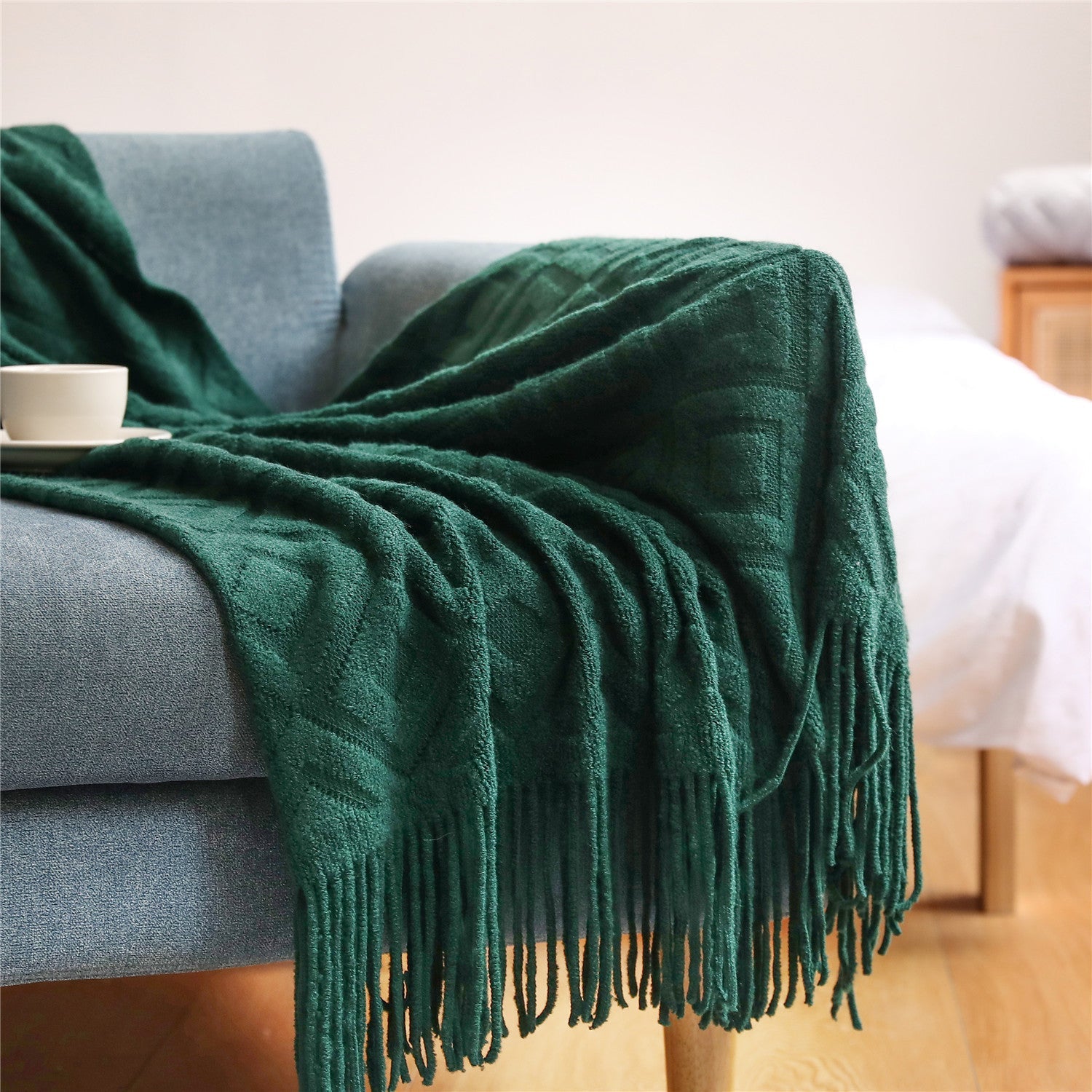 geometric-knitted-blanketblankets-and-throwsliving-simply-house-304350 Blankets and Throws Geometric Knitted Blanket - Living Simply House