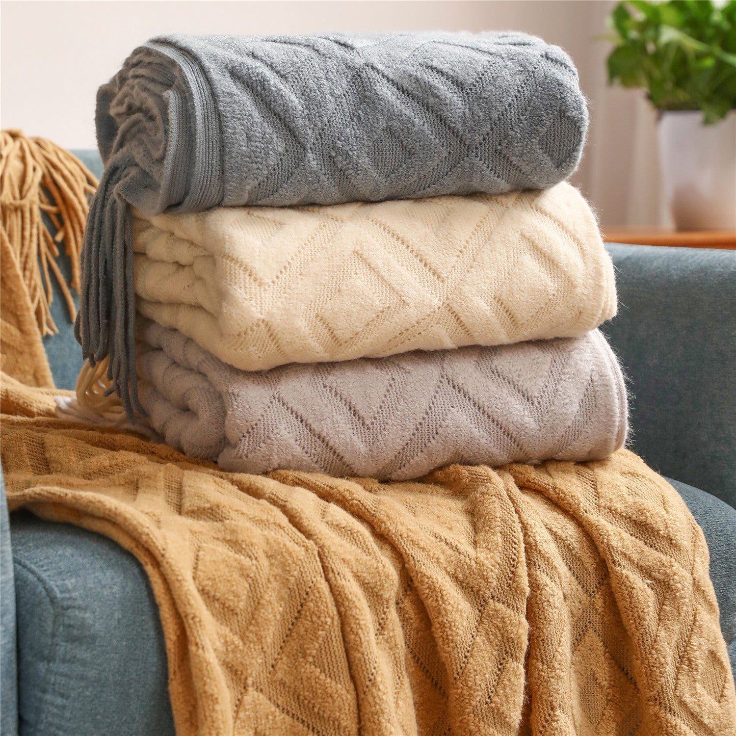 geometric-knitted-blanketblankets-and-throwsliving-simply-house-734914