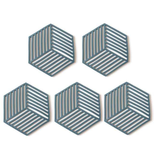 geometric-silicone-pan-trivets-5pccoastersliving-simply-house-427246 Coasters Geometric Silicone Pan Trivets (5pc) - Living Simply House