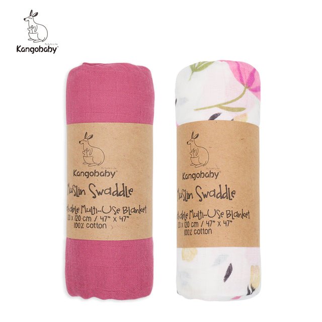 kangobaby-100-cotton-muslin-swaddle-2pkchildrensliving-simply-house-544727 Children's Kangobaby 100% Cotton Muslin Swaddle (2pk) - Living Simply House
