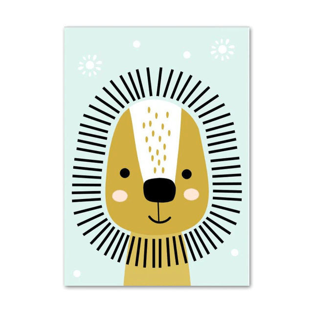 nordic-style-zoo-animal-prints-486506 Children's Nordic Style Zoo Animal Prints - Living Simply House