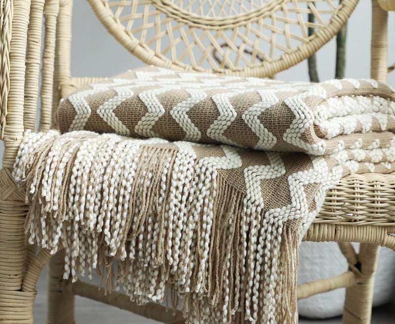nordic-two-tone-knitted-blanketblankets-and-throwsliving-simply-house-540431 Blankets and Throws Nordic Two-Tone Knitted Blanket - Living Simply House