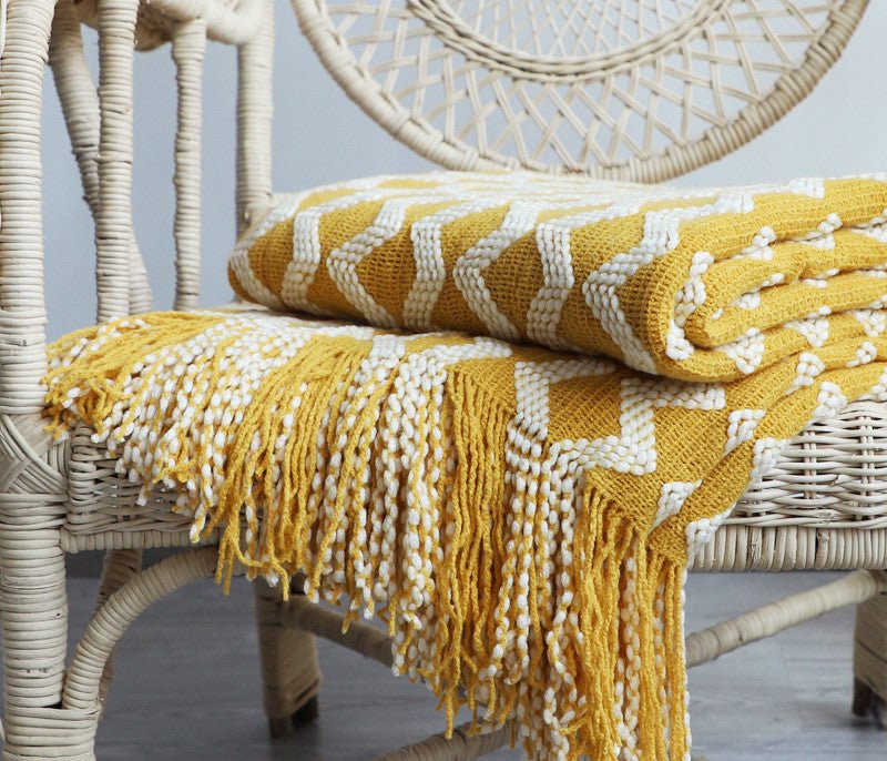 nordic-two-tone-knitted-blanketblankets-and-throwsliving-simply-house-641761 Blankets and Throws Nordic Two-Tone Knitted Blanket - Living Simply House