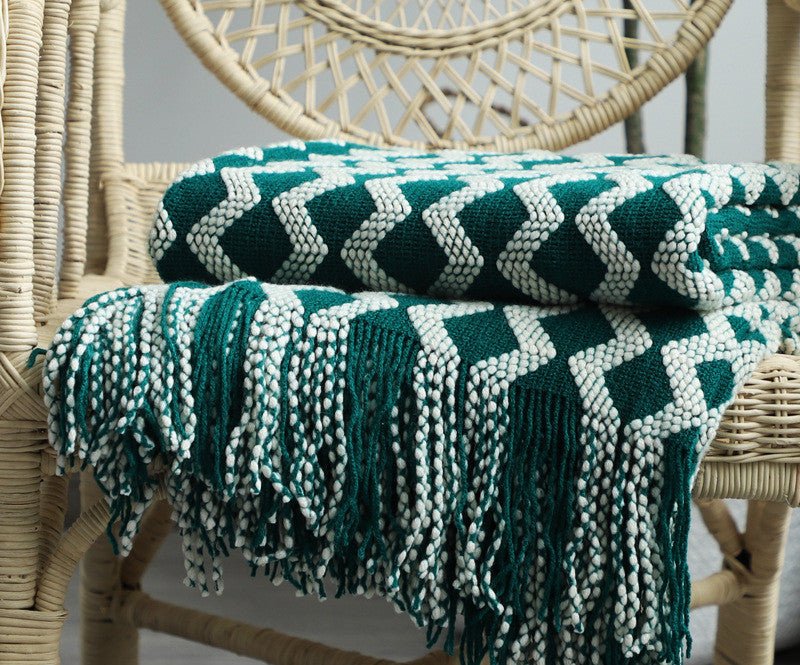 nordic-two-tone-knitted-blanketblankets-and-throwsliving-simply-house-839950 Blankets and Throws Nordic Two-Tone Knitted Blanket - Living Simply House