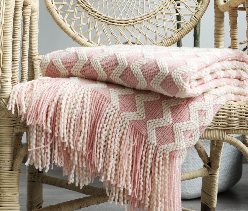 nordic-two-tone-knitted-blanketblankets-and-throwsliving-simply-house-868416 Blankets and Throws Nordic Two-Tone Knitted Blanket - Living Simply House