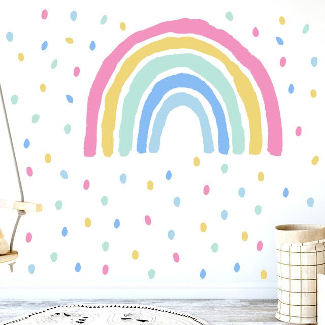 rainbow-drops-wall-stickerchildrensliving-simply-house-936309 Children's Rainbow Drops Wall Sticker - Living Simply House