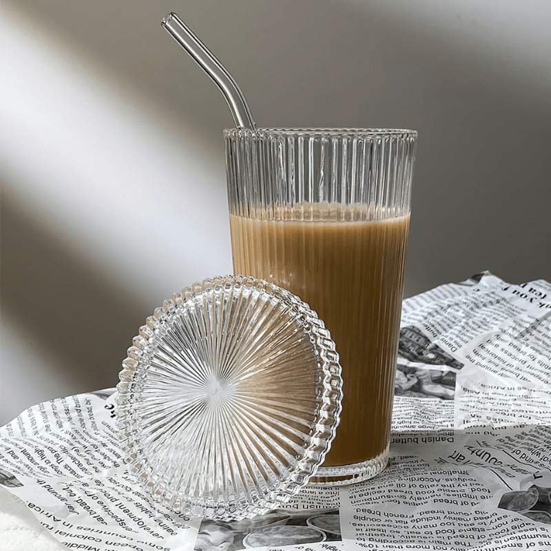 ridged-glass-cup-with-strawdrinkswareliving-simply-house-363486