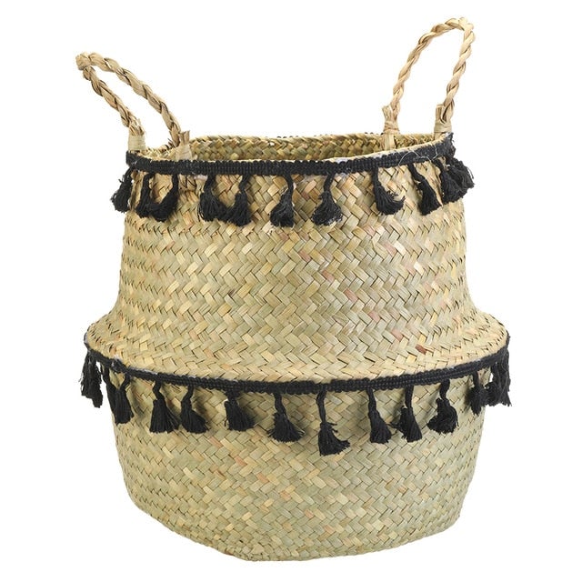 seagrass-storage-basket-with-handles-469669 Accessories Seagrass Storage Basket with Handles - Living Simply House
