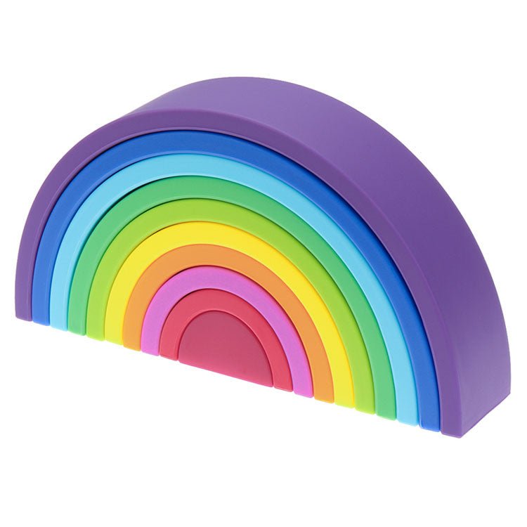 silicone-building-block-rainbowchildrensliving-simply-house-106324 Children's Silicone Building Block Rainbow - Living Simply House