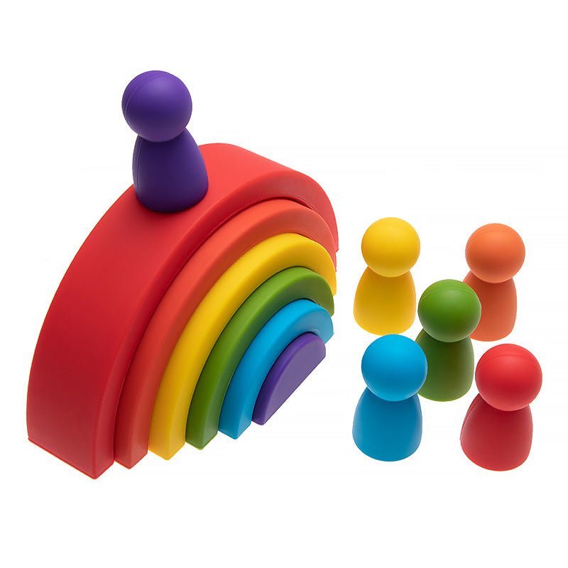 silicone-building-block-rainbowchildrensliving-simply-house-150302 Children's Silicone Building Block Rainbow - Living Simply House