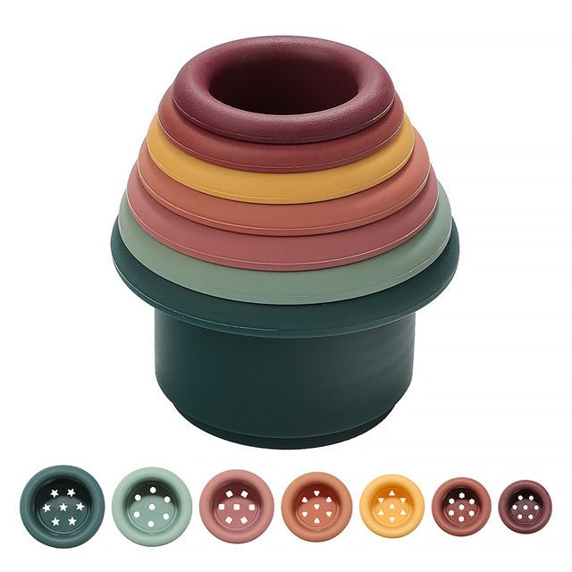 silicone-stacking-cupschildrensliving-simply-house-304156 Children's Silicone Stacking Cups - Living Simply House