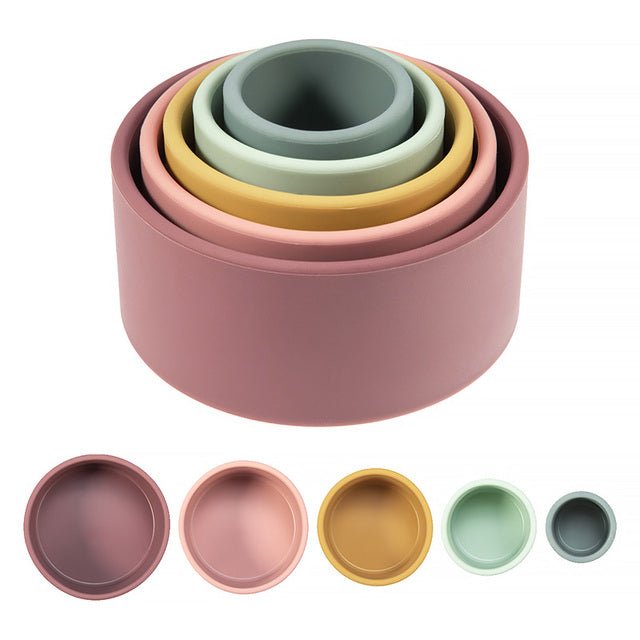 silicone-stacking-cupschildrensliving-simply-house-826226 Children's Silicone Stacking Cups - Living Simply House