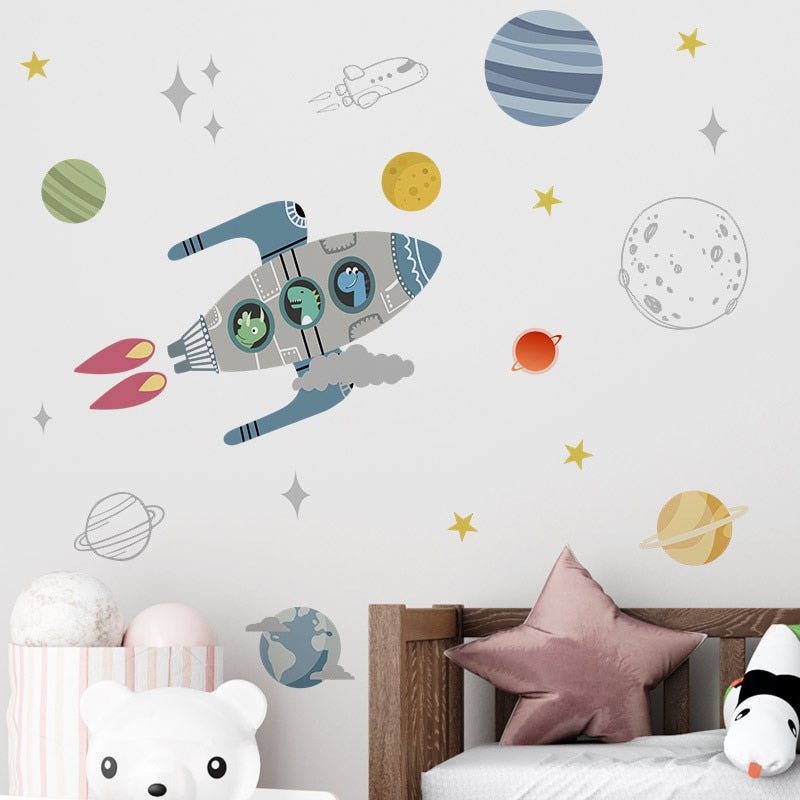 space-dino-wall-stickerschildrensliving-simply-house-997684 Children's Space Dino Wall Stickers - Living Simply House