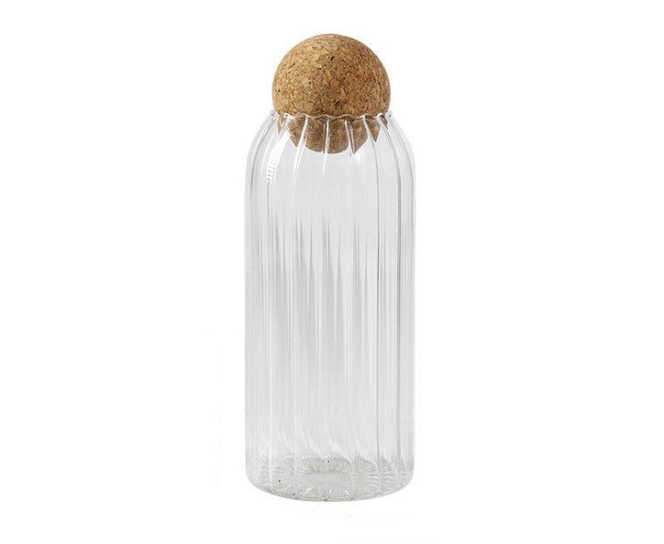 striped-cork-sealed-glass-jarskitchenliving-simply-house-303140 Kitchen Striped Cork Sealed Glass Jars - Living Simply House