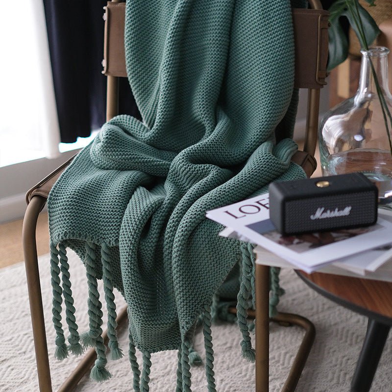 tassel-woolen-blanketblankets-and-throwsliving-simply-house-167078 Blankets and Throws Tassel Woolen Blanket - Living Simply House