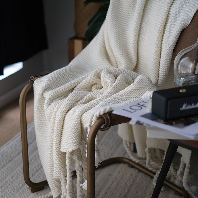 tassel-woolen-blanketblankets-and-throwsliving-simply-house-334690 Blankets and Throws Tassel Woolen Blanket - Living Simply House