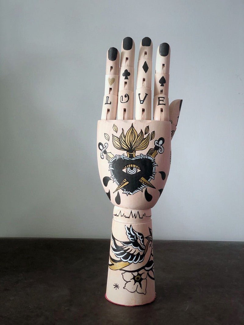 tattooed-mannequin-handsornamentalliving-simply-house-221558 Ornamental Tattooed Mannequin Hands - Living Simply House